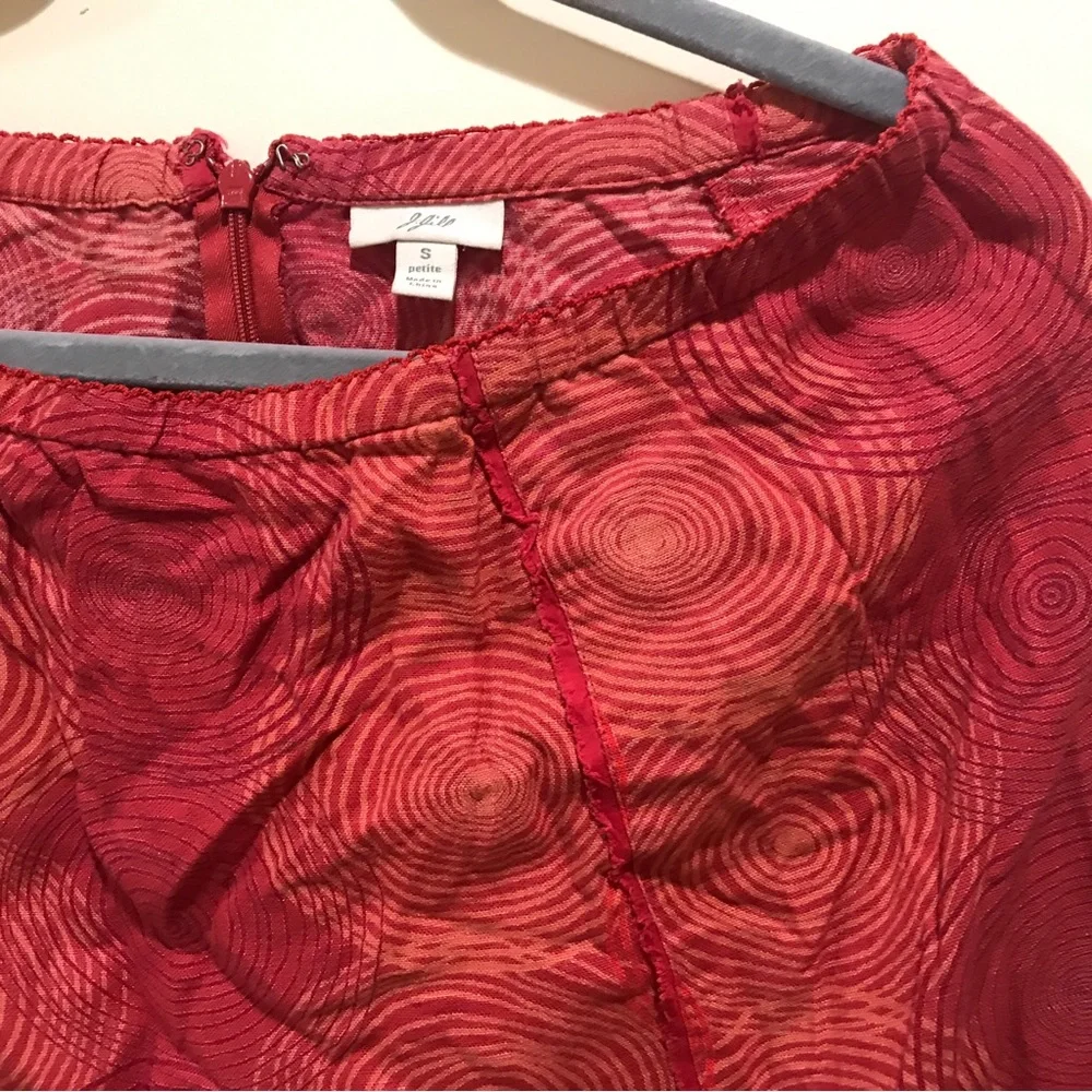 J Jill Pink Linen Skirt (PS) - Picture 3 of 8